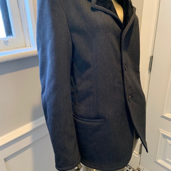 Armani Collezioni Jacket OverCoat Men’s Grey Small - Picture 6 of 16